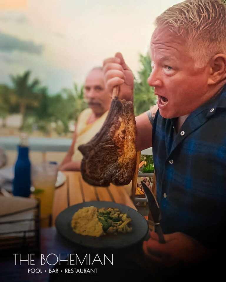 Tomahawk Steak - The Bohemian Placencia