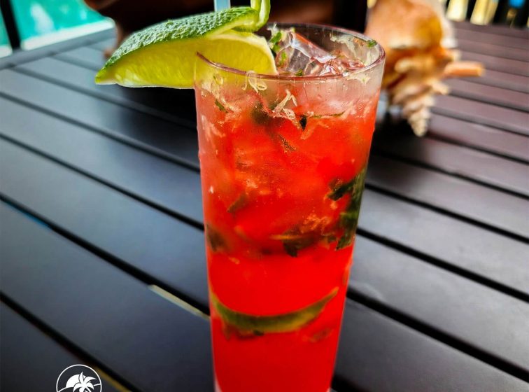 Strawberry Mojito - The Bohemian Placencia