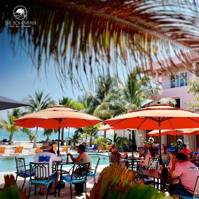 bohemian-placencia-lunch-01 Guests Having Lunch - The Bohemian Placencia
