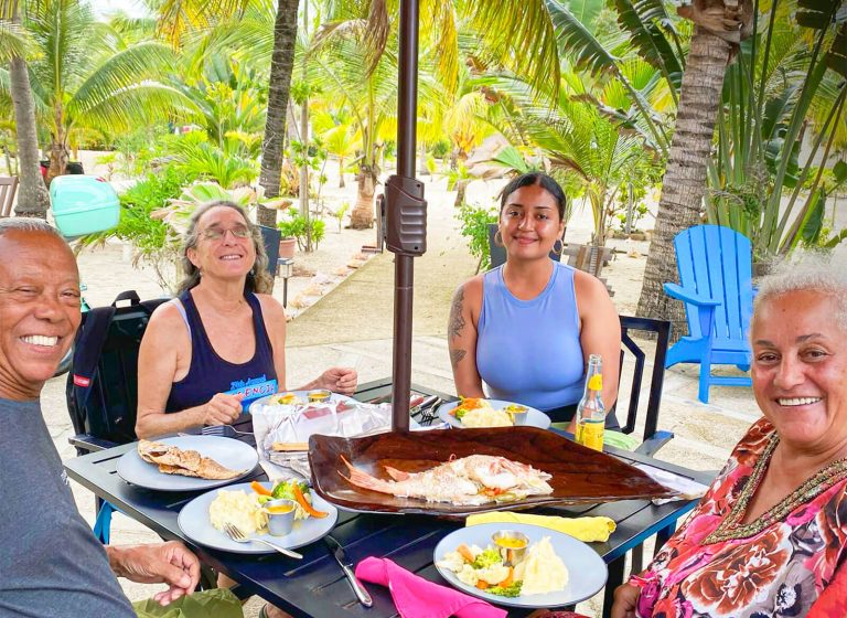 Guests Having Lunch - The Bohemian Placencia